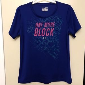 Women’s Under Armour Heat Gear Workout Top, Med